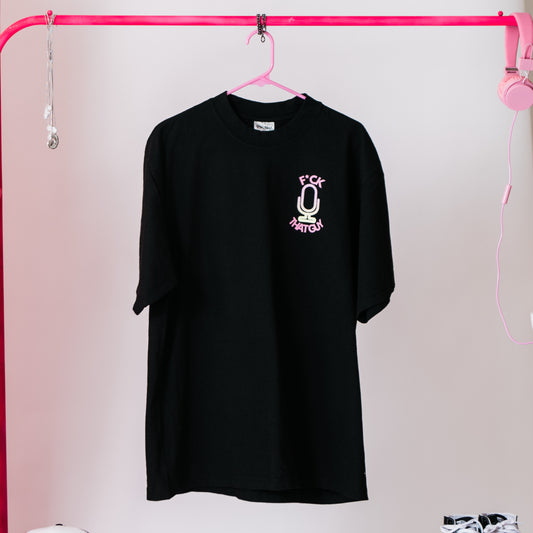 FTG Podcast Oversized Black Tee (Explicit)